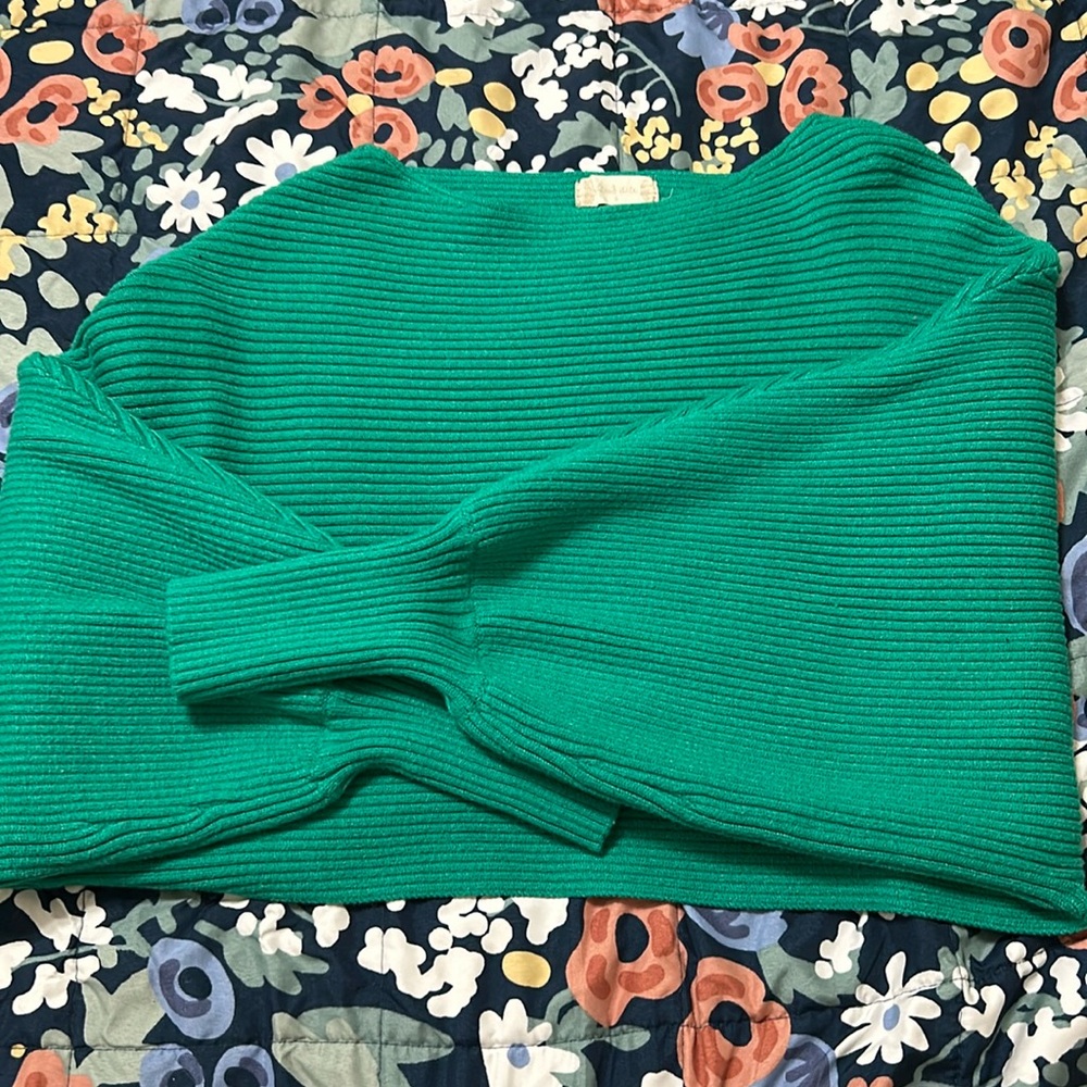 Altar’d State Boat Neck Cropped Sweater - size s